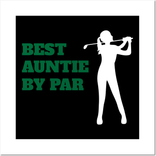 Best Auntie By Par - Funny Golf Posters and Art